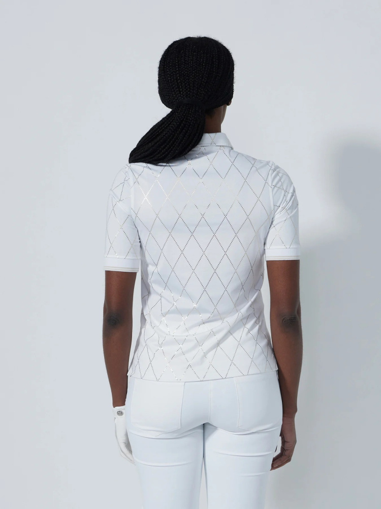 Daily Sports Chroma 1/2 S Polo Shirt - Metallic argyle