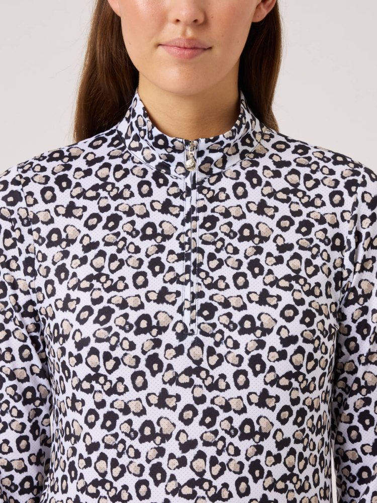 Daily Sports Sheermotion LS Half Zip - Leo Contrast