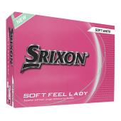 Srixon 2025 Soft Feel Lady - White med personligt tryck Srixon 2025 Soft Feel Lady - White med personligt tryck