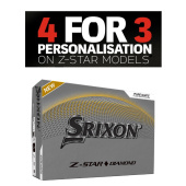 Srixon 2025 Z-Star Diamond - White med personligt tryck (4 dussin) Srixon 2025 Z-Star Diamond - White med personligt tryck (4 dussin)