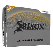 Srixon 2025 Z-Star Diamond - White med personligt tryck Srixon 2025 Z-Star Diamond - White med personligt tryck