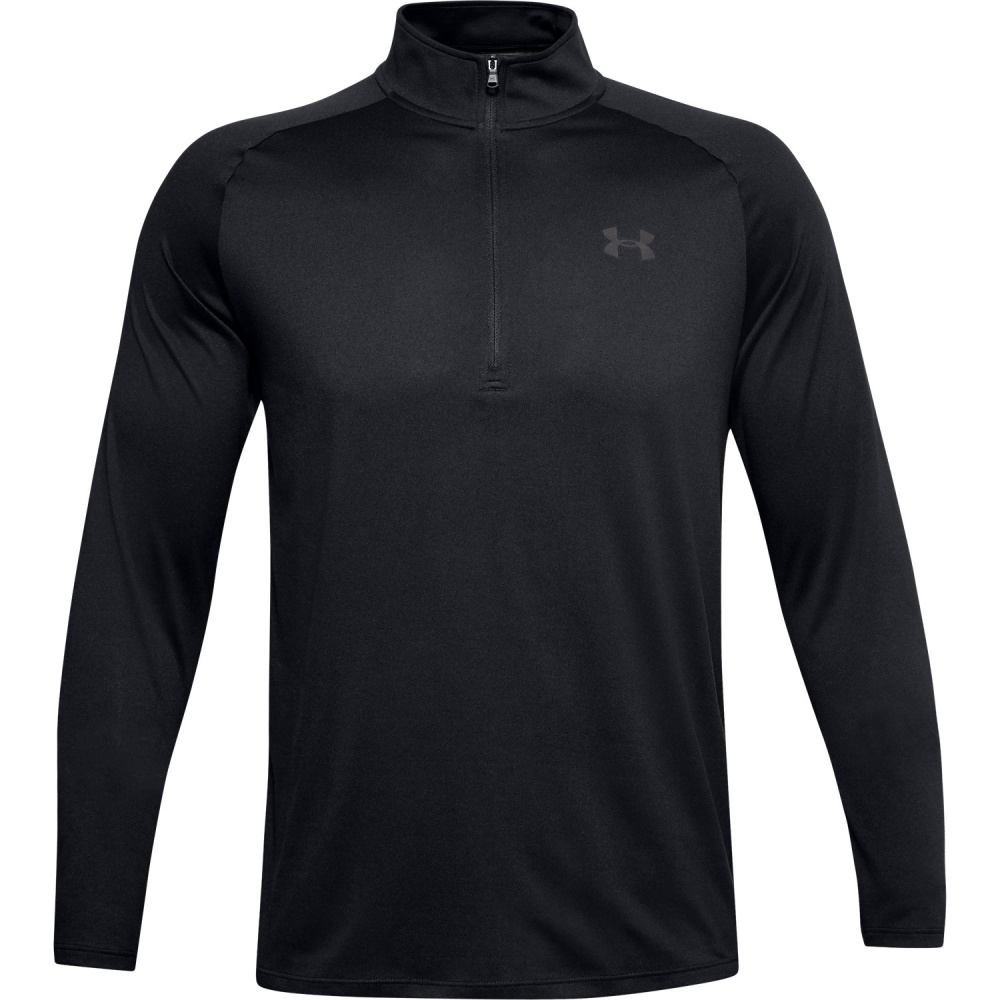 Under Armour Mens Tech 2.0 1/2 Zip - Black