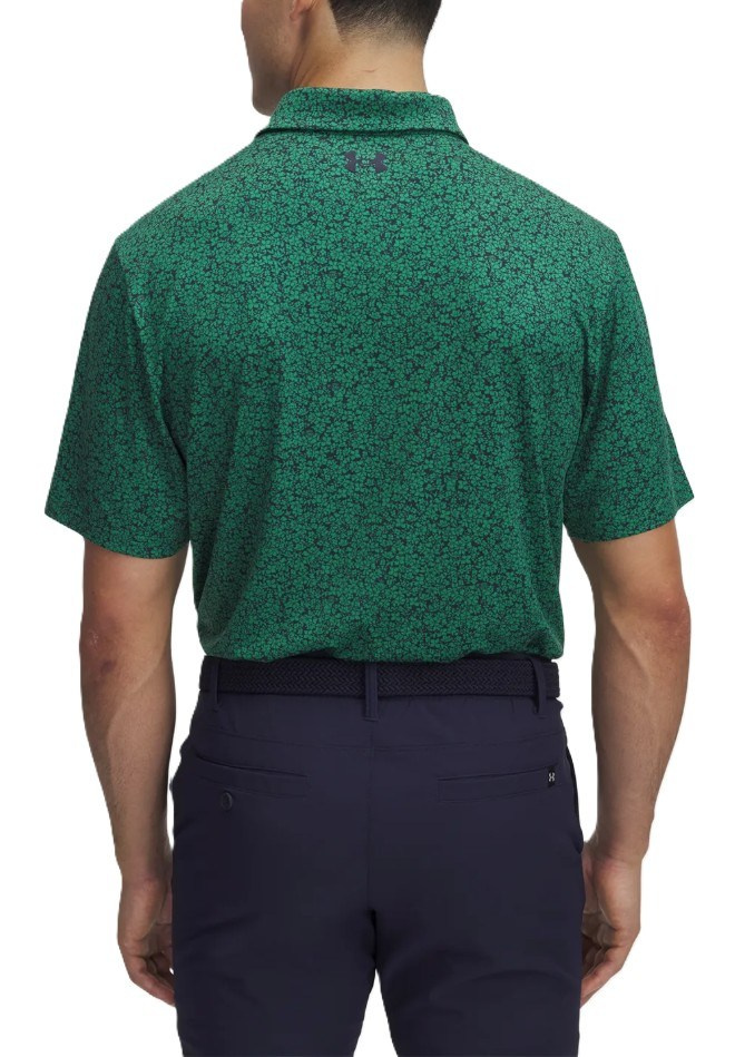 Under Armour Mens Playoff 3.0 Printed Polo - Team Kelly Green/Midnight Navy