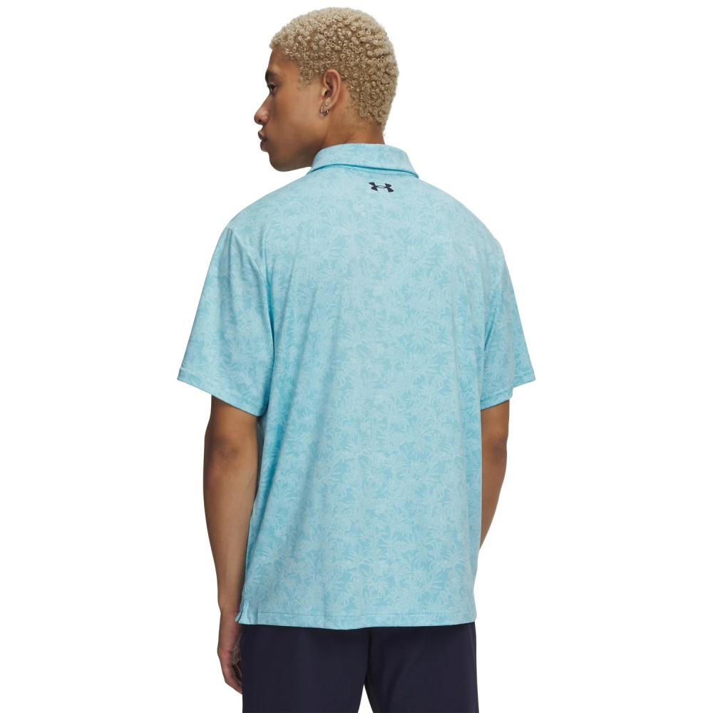Under Armour Playoff 3.0 Printed Polo - Blue Haze