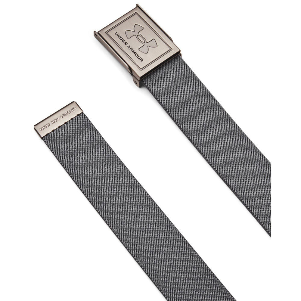 Under Armour Mens Stretch Webbing Golf Belt - Castlerock/Black