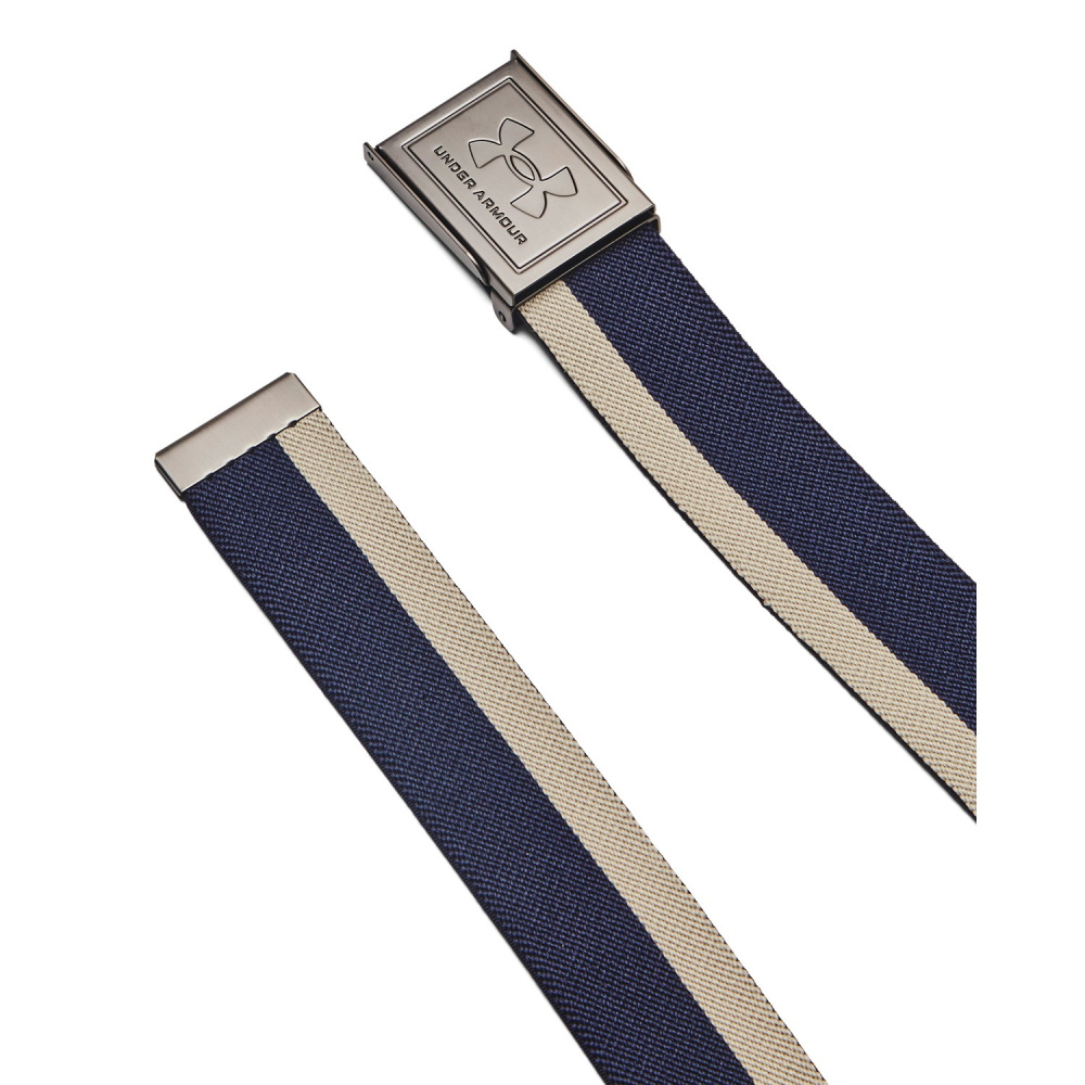 Under Armour Mens Stretch Webbing Golf Belt - Midnight Blue/Khaki