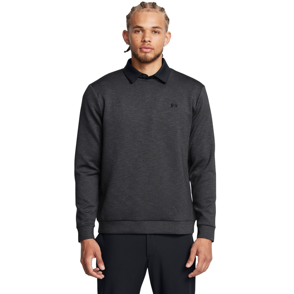 Under Armour Mens Drive Crew Neck Midlayer - Black