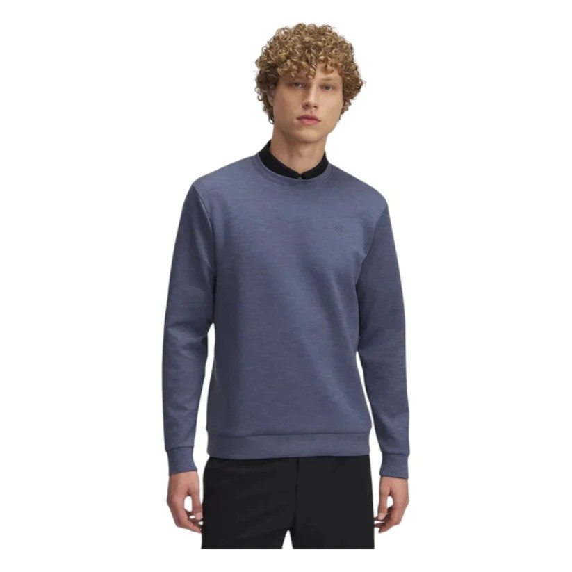 Under Armour Mens Drive Crew Neck Midlayer - Downpour Gray