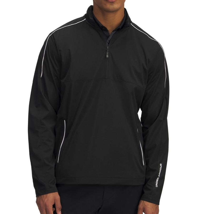 Under Armour Mens Drive Wind Half Zip Pullover - Black