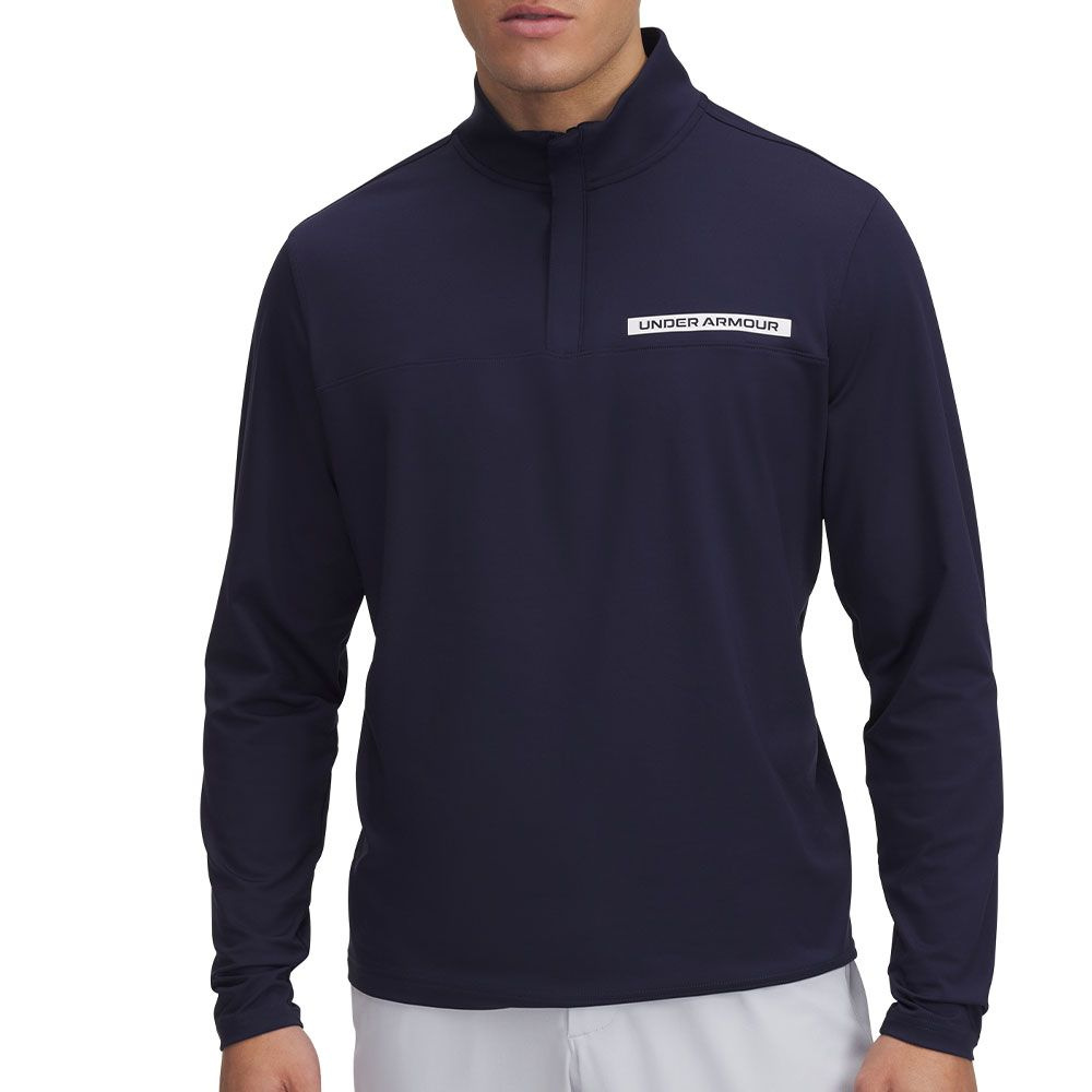 Under Armour Mens T2G 1/4-Zip - Midnight Navy/White