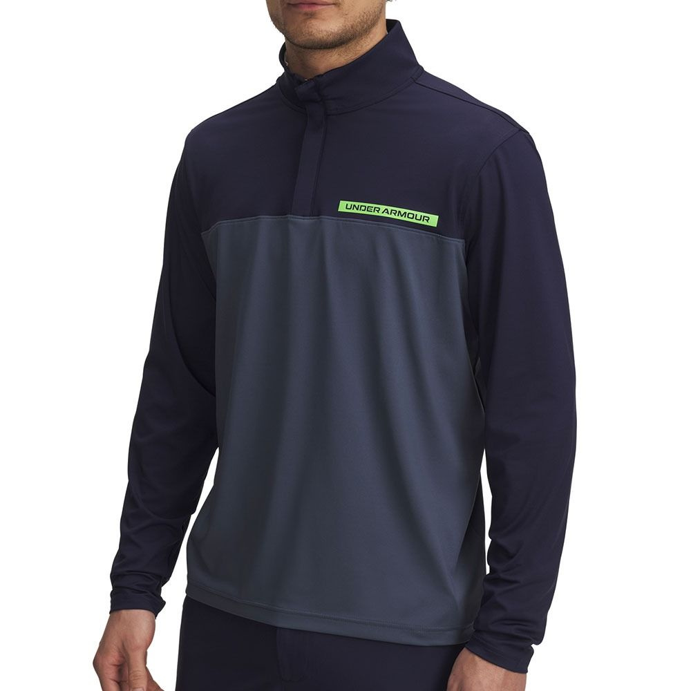 Under Armour Mens T2G 1/4-Zip - Midnight NavyDownpour Gray