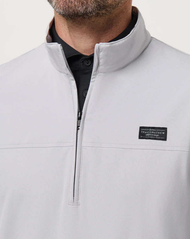 Travis Mathew Mens Wanderlust Quarter Zip - Micro Chip