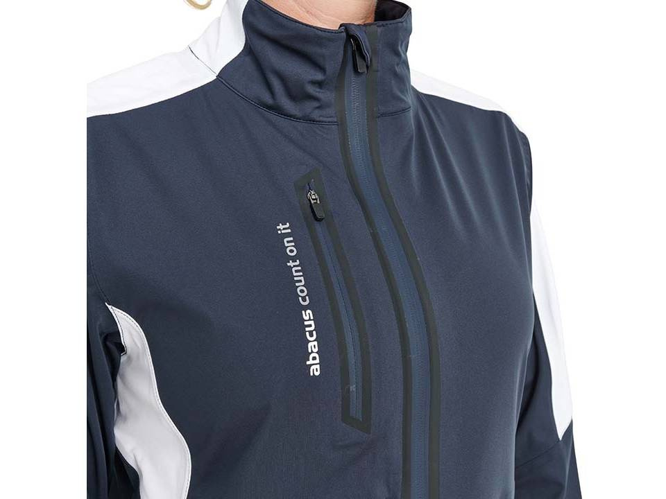 Abacus Lds Bounce Rain Jacket - Navy/White