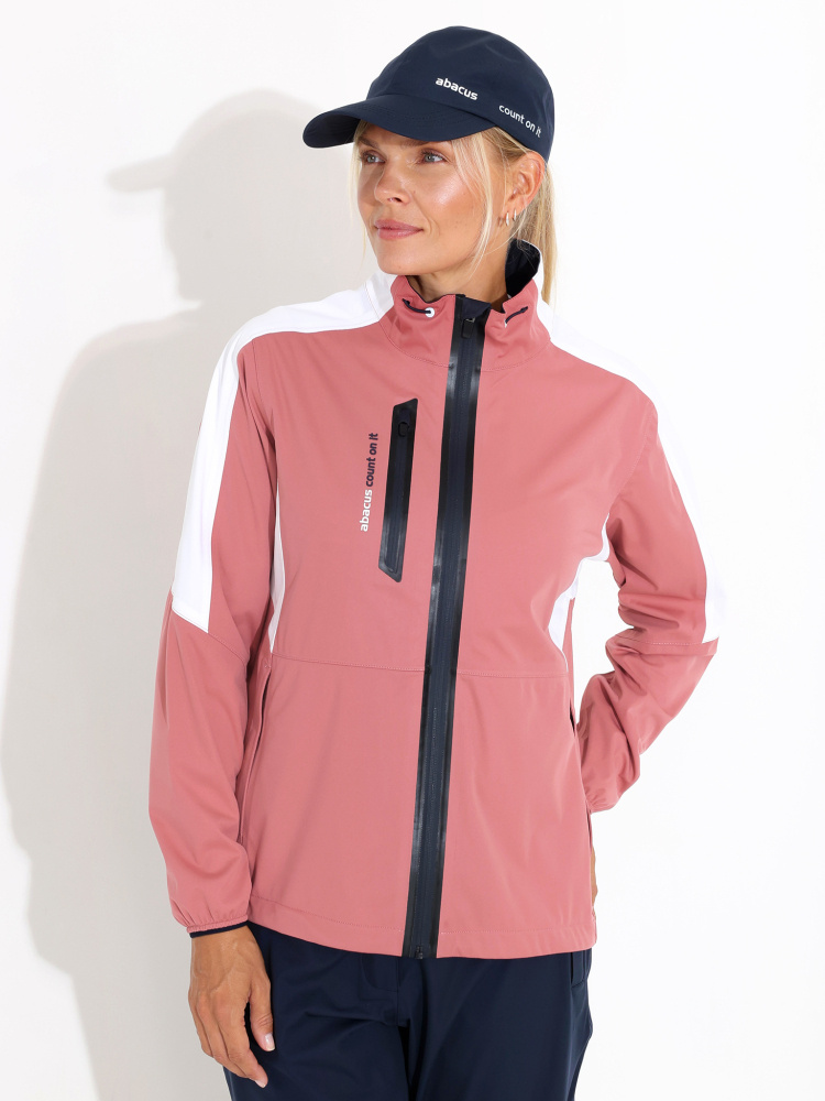 Abacus Lds Bounce Rain Jacket - Dusty Rose