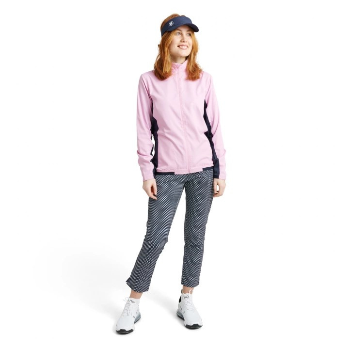 Abacus Lds Lanark Stretch Wind Jacket - Navy/Peony