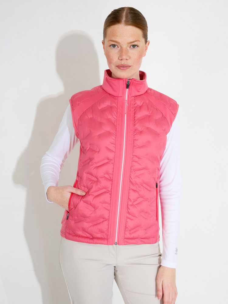 Abacus Lds Portrush Hybrid Vest - Lipstick