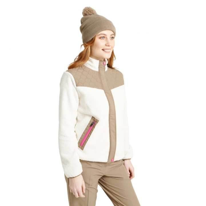 Abacus Lds Preston Pile Windjacket - Nougat