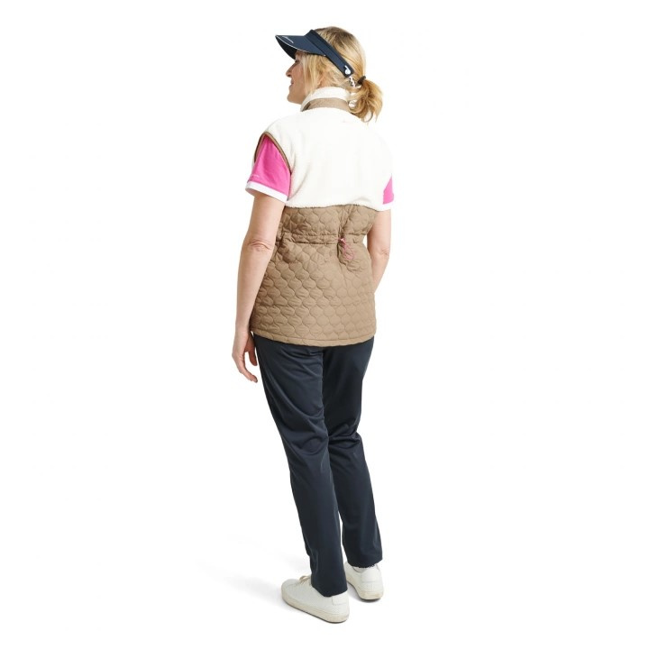 Abacus Lds Preston Pile Windvest - Nougat