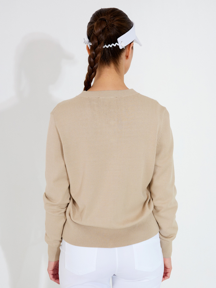 Abacus Lds Niblick Cardigan - Light Sand