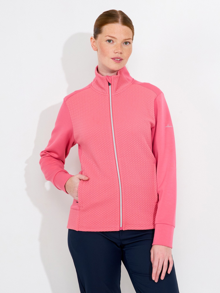 Abacus Lds Carden Midlayer Jacket - Lipstick