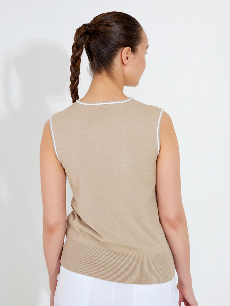 Abacus Lds Niblick Sleeveless - Light Sand