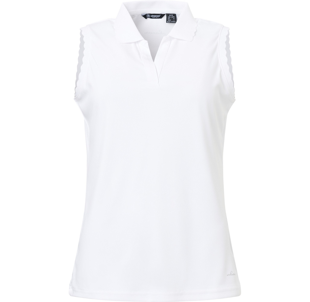 Abacus Lds Victoria Drycool Sleeveless - White