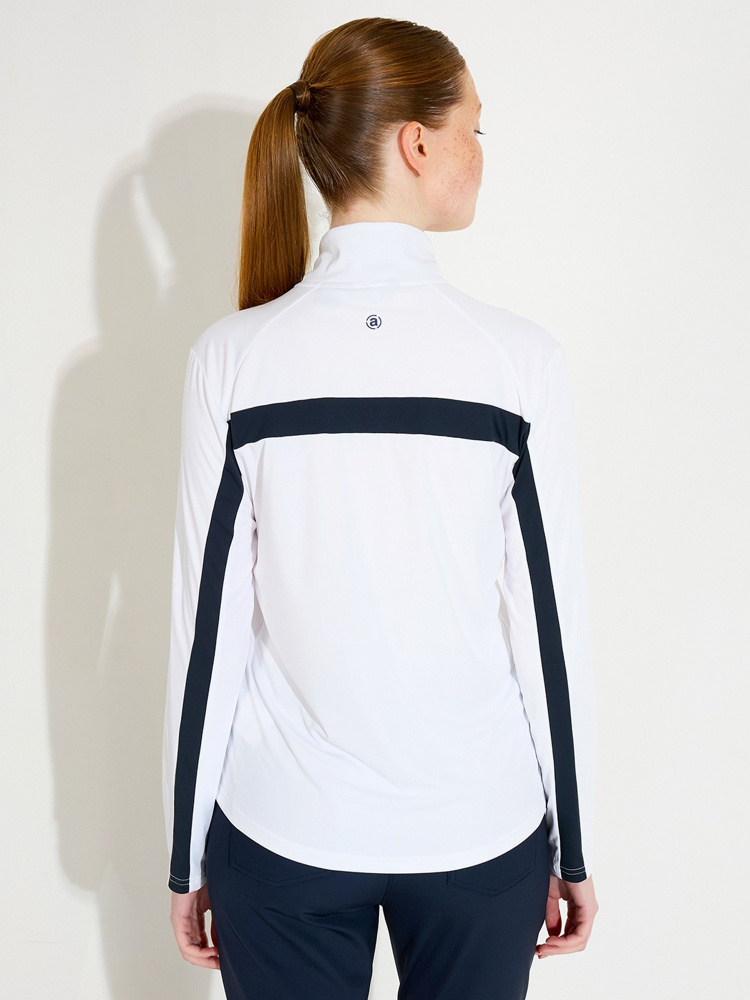 Abacus Lds Aloha UV Longsleeve - White/Navy