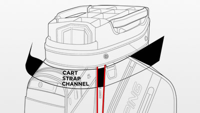 Ping Pioneer Monsoon Cartbag - Black/Iron