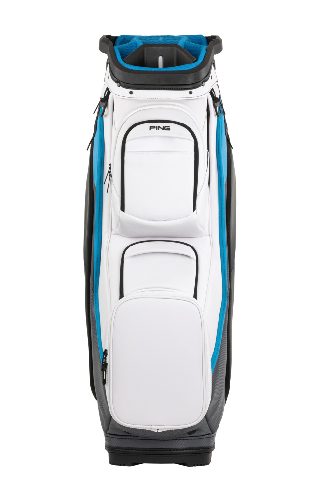 Ping DLX Cartbag 25 - White/Dark Grey/Blue