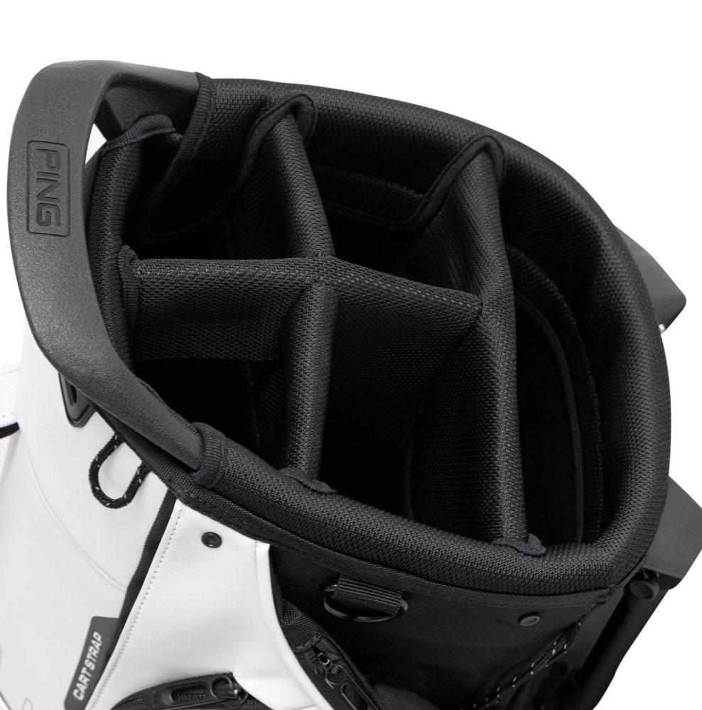 Ping Hoofer Tour Standbag - White/Black