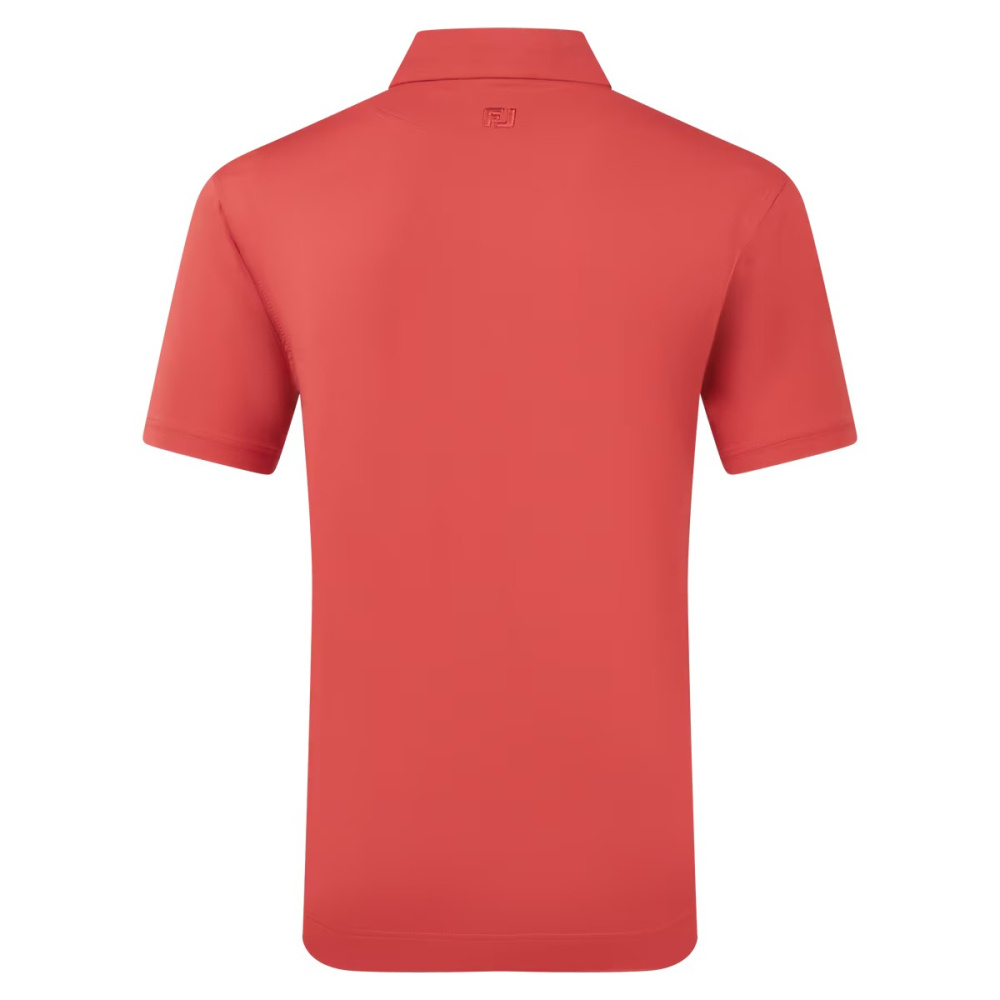 Footjoy Mens Lisle Solid Polo - Nantucket Red