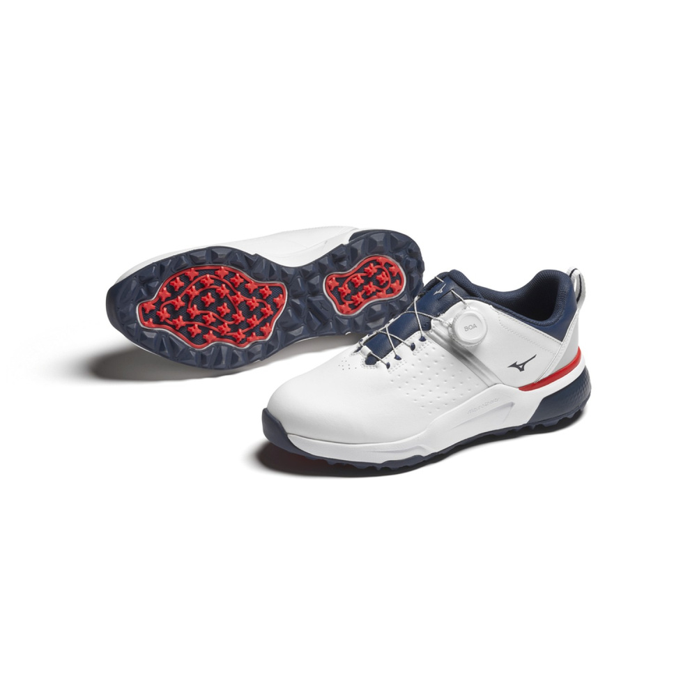 Mizuno Mens Hazard Energy Boa - White/Dress Blues