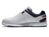 Footjoy Mens Pro SL Medium - White/Navy/Red Footjoy Mens Pro SL Medium - White/Navy/Red