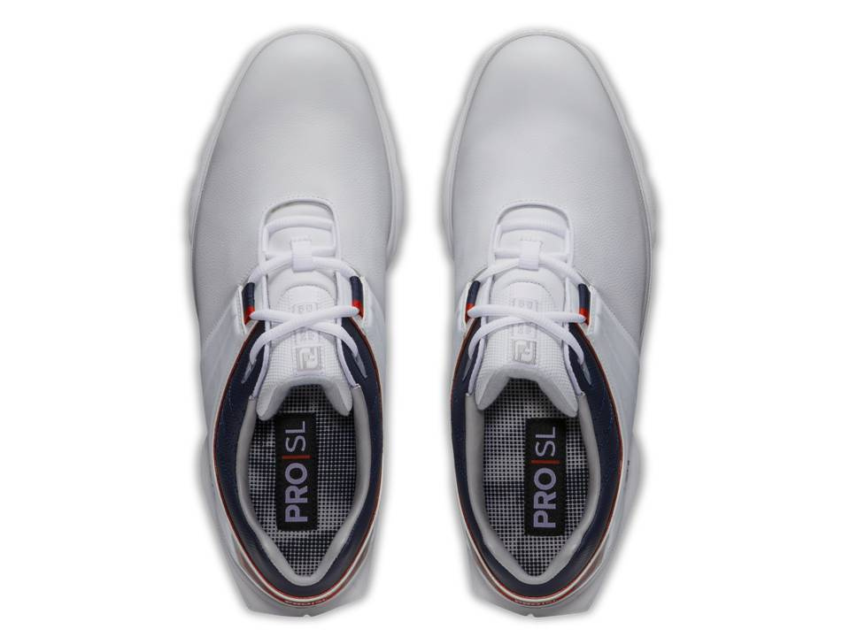 Footjoy Mens Pro SL Medium - White/Navy/Red