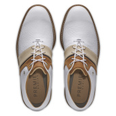 Footjoy Mens Premiere Series Packard LX Medium - White/Blue/Brown Footjoy Mens Premiere Series Packard LX Medium - White/Blue/Brown