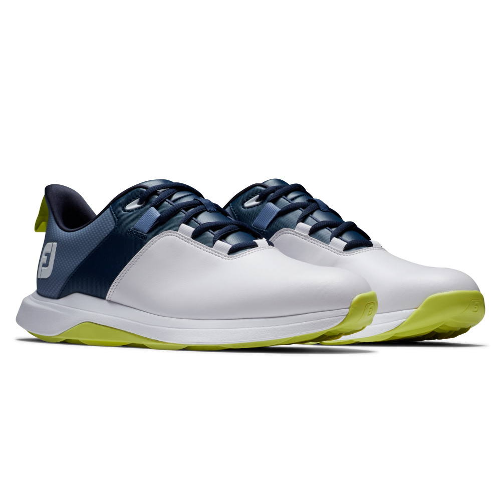 Footjoy Mens Prolite Medium - White/Navy/Lime 