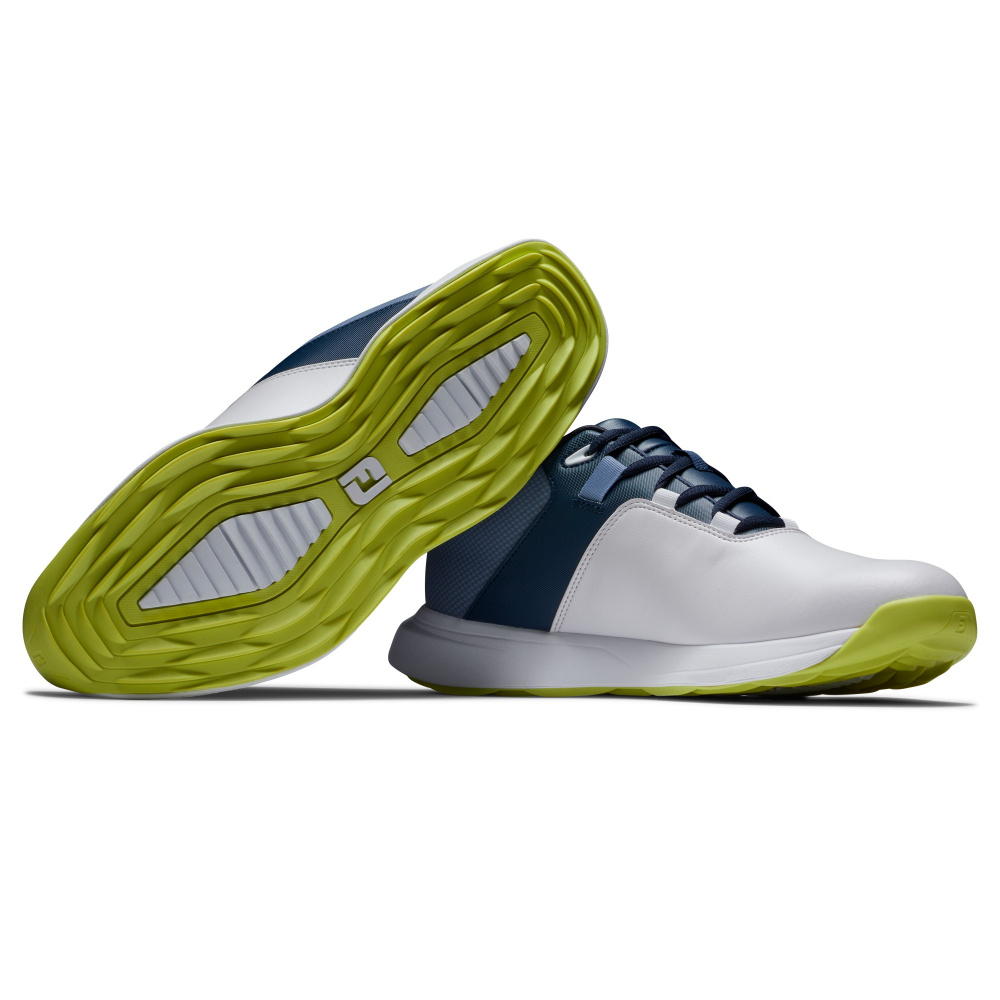 Footjoy Mens Prolite Medium - White/Navy/Lime 