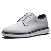 Footjoy Mens Traditions Spikeless Blucher - White/Navy Footjoy Mens Traditions Spikeless Blucher - White/Navy