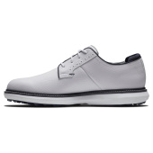 Footjoy Mens Traditions Spikeless Blucher - White/Navy Footjoy Mens Traditions Spikeless Blucher - White/Navy