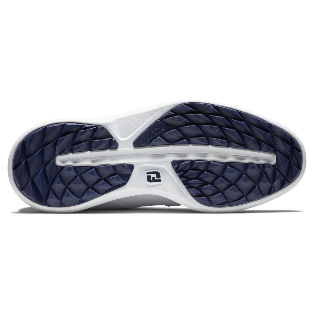 Footjoy Mens Traditions Spikeless Blucher - White/Navy
