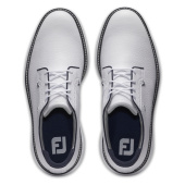 Footjoy Mens Traditions Spikeless Blucher - White/Navy Footjoy Mens Traditions Spikeless Blucher - White/Navy