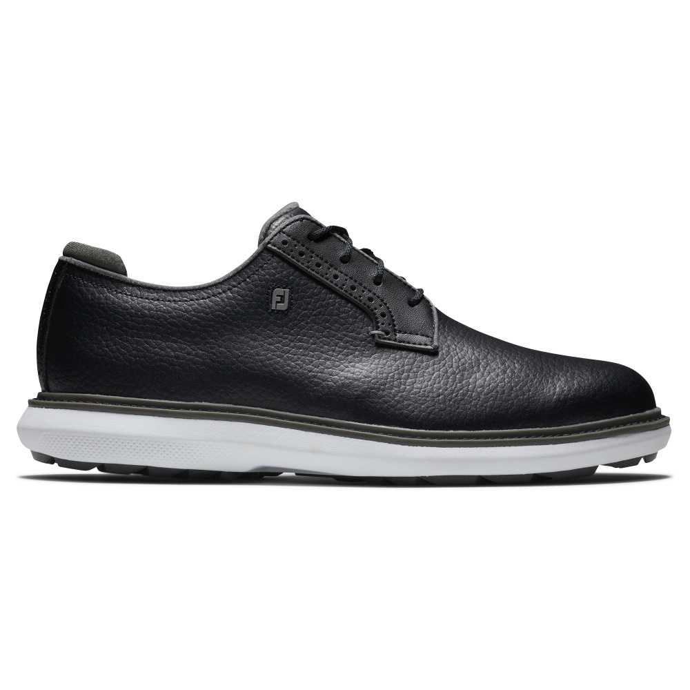 Footjoy Mens Traditions Spikeless Blucher - Black/Grey/White
