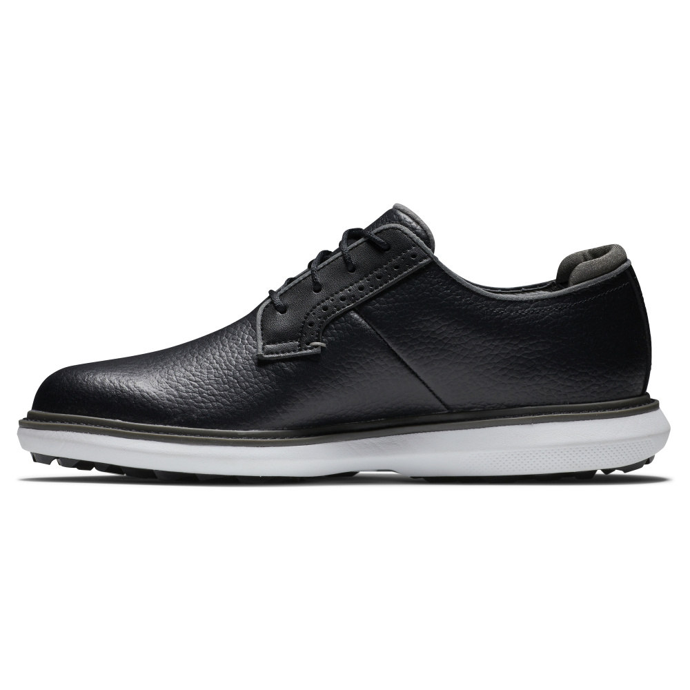 Footjoy Mens Traditions Spikeless Blucher - Black/Grey/White