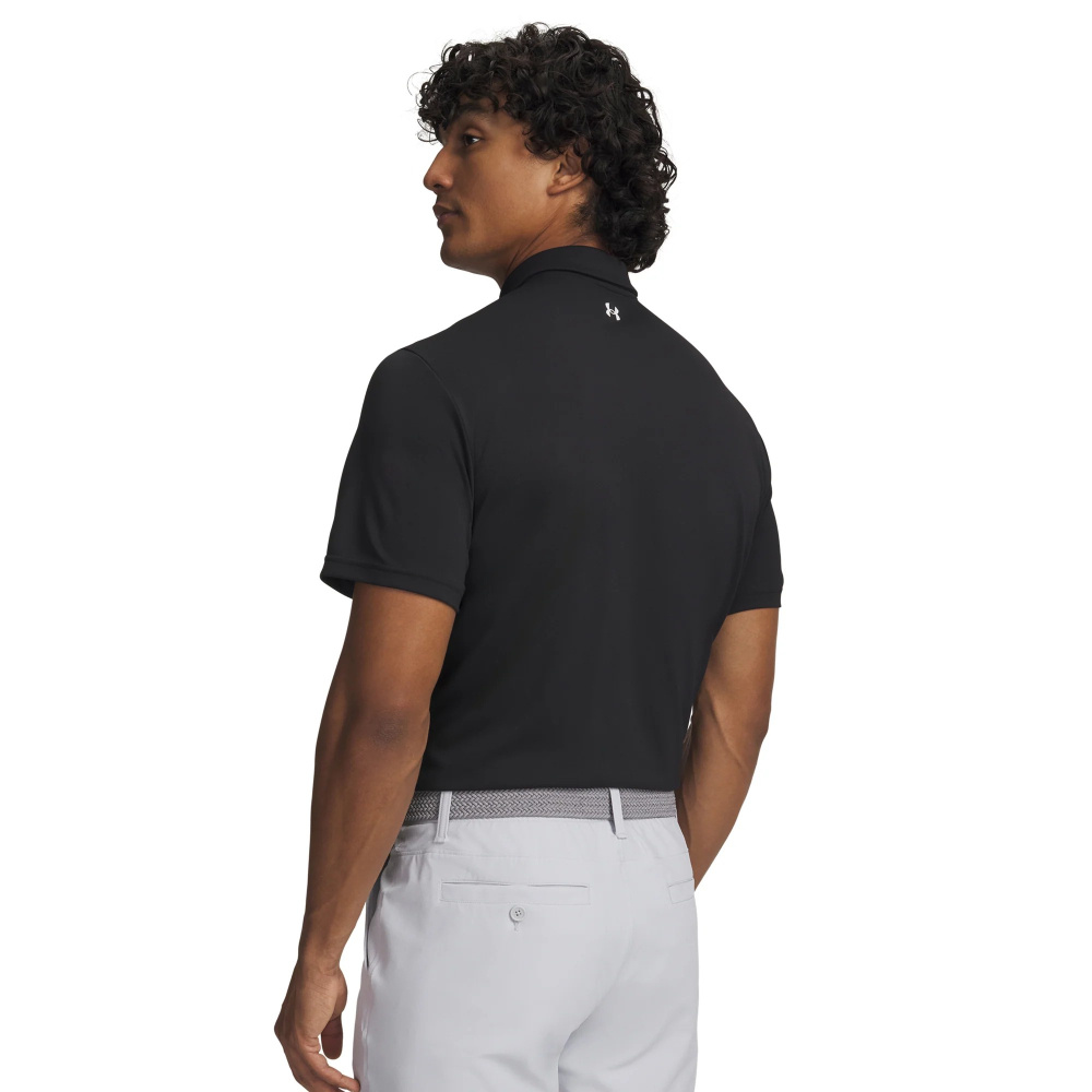 Under Armour Mens T2G Pique Polo - Black/White