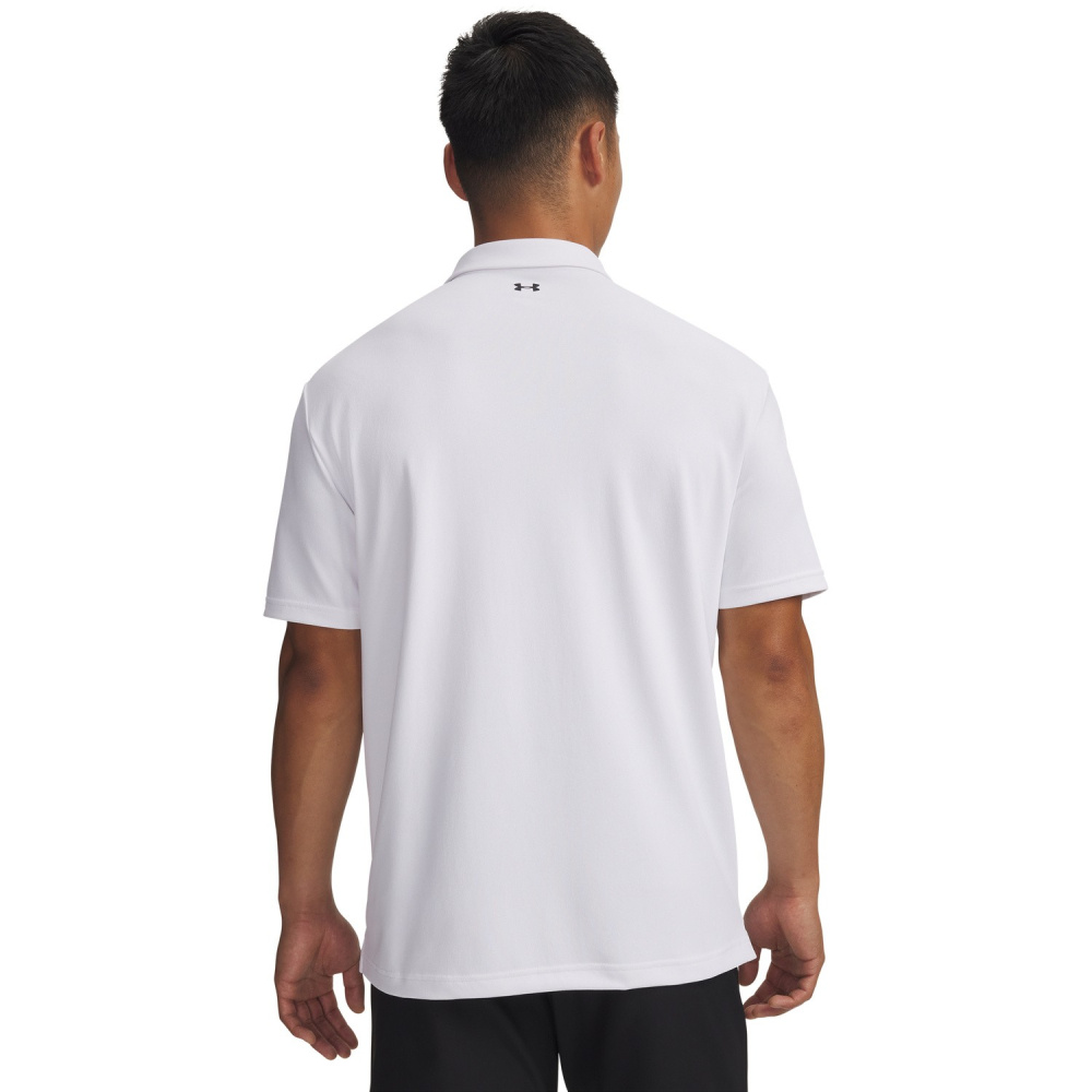 Under Armour Mens T2G Pique Polo - White/Black
