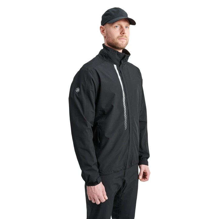 Abacus Mens Links Stretch Rainjacket - Black