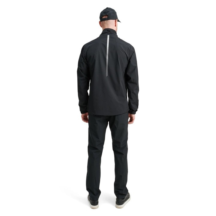 Abacus Mens Links Stretch Rainjacket - Black