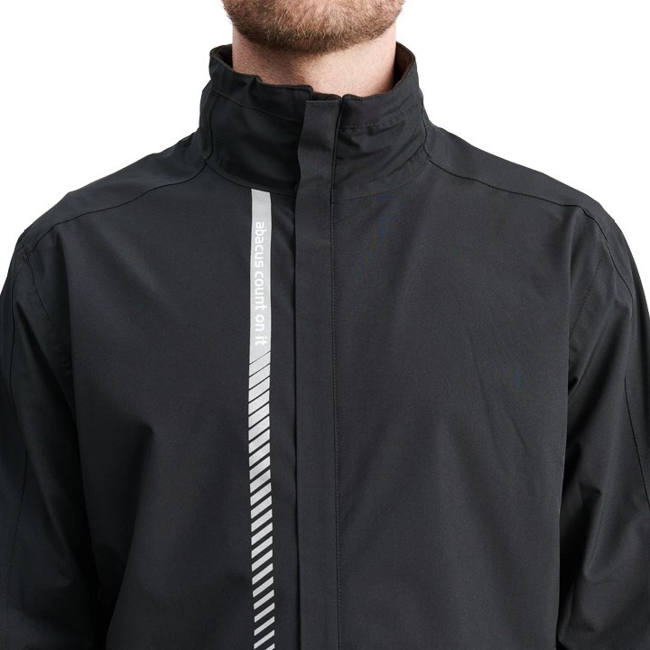 Abacus Mens Links Stretch Rainjacket - Black