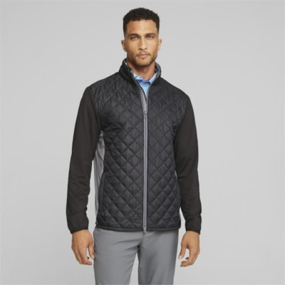 Puma Mens Frost Quilted Jacket - Black/Slate Grey