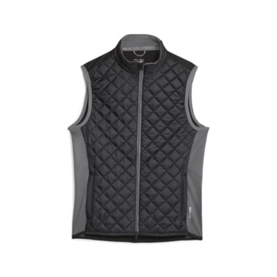 Puma Mens Frost Quilted Vest - Black/Slate Grey